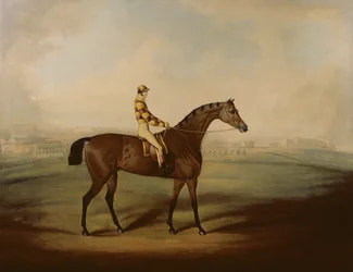 Portrait de Bruitandorf avec jockey et l